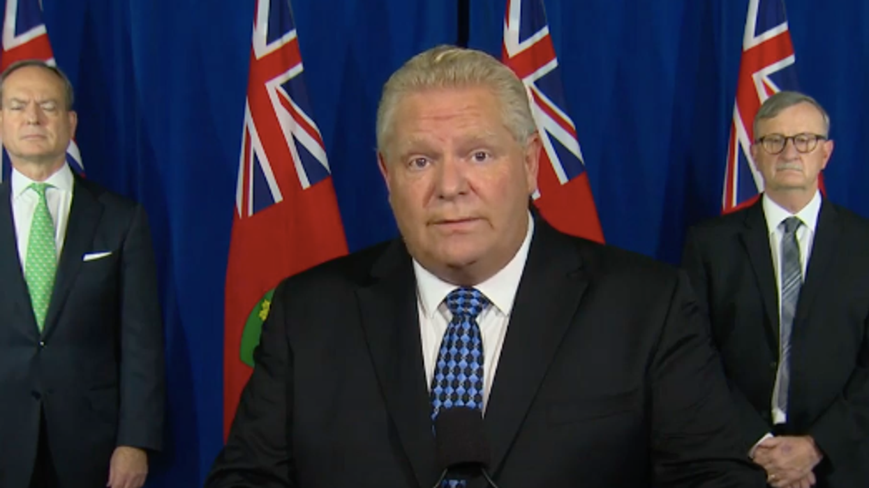 Doug Ford Is Begging Ontarians To "Work Together This Halloween To Protect Christmas"