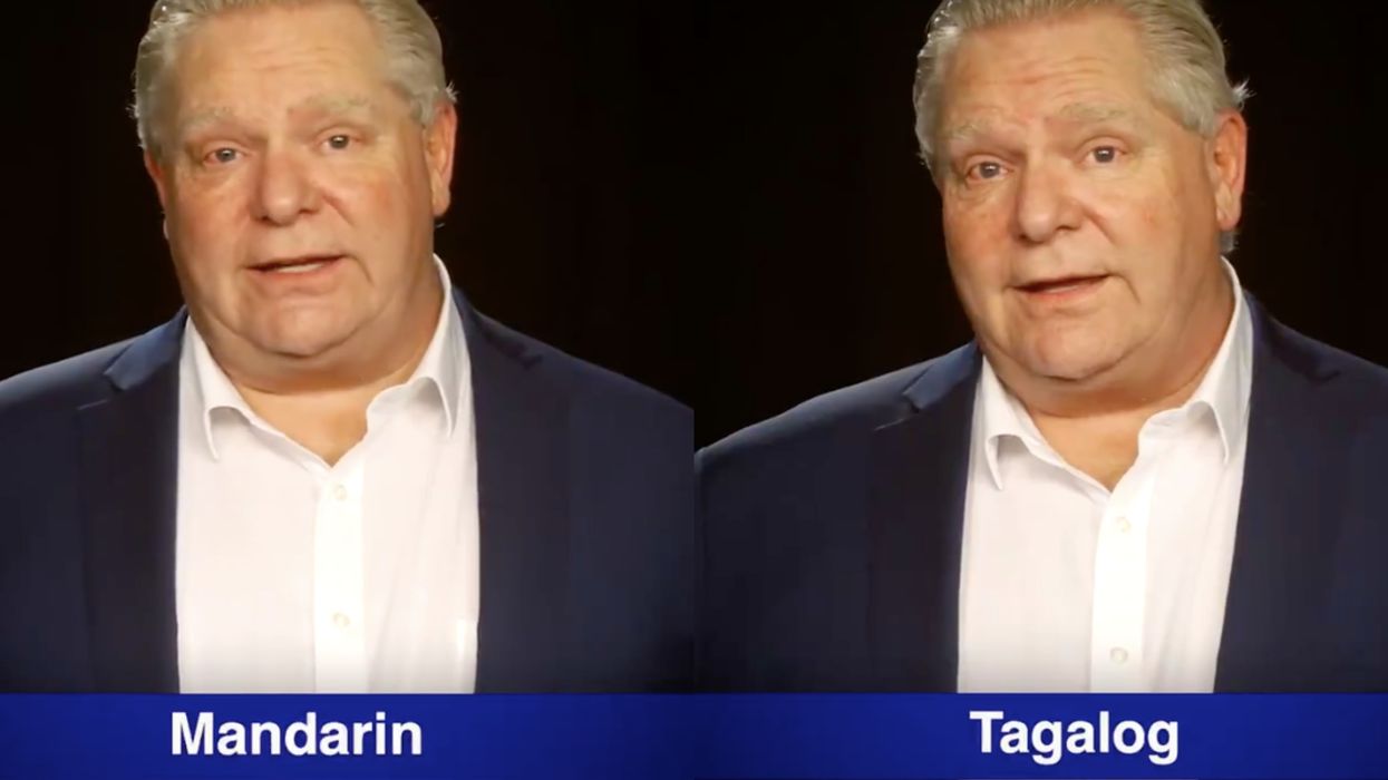 Doug Ford Just Begged Everyone To Stay Home In 21 Different Languages (VIDEO)