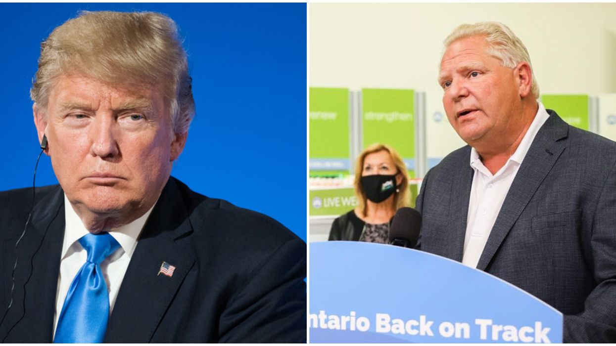 Doug Ford's Donald Trump Comparison Had The Premier Gagging