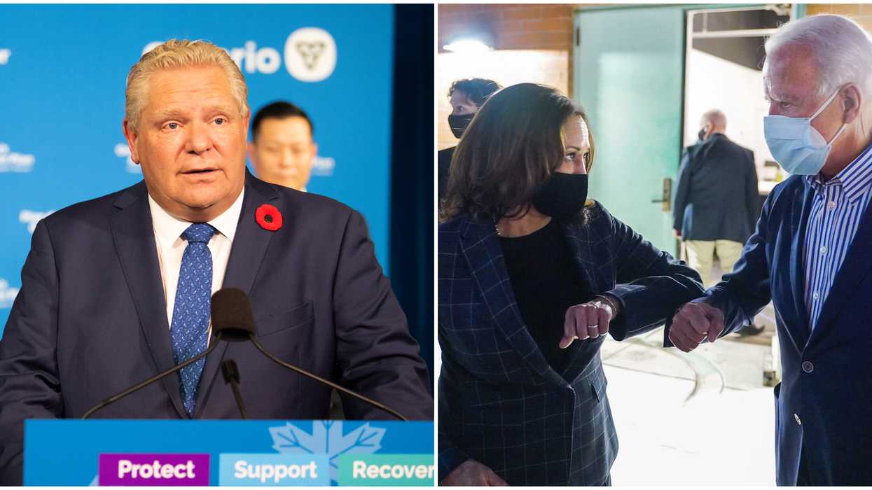 Doug Ford's US Election Reaction Had Him Congratulating Joe Biden & Kamala Harris