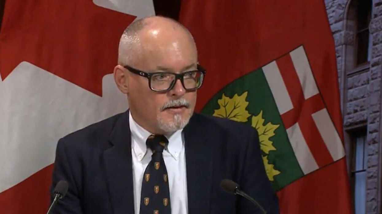 Dr. Kieran Moore making an announcement November 14, 2022.