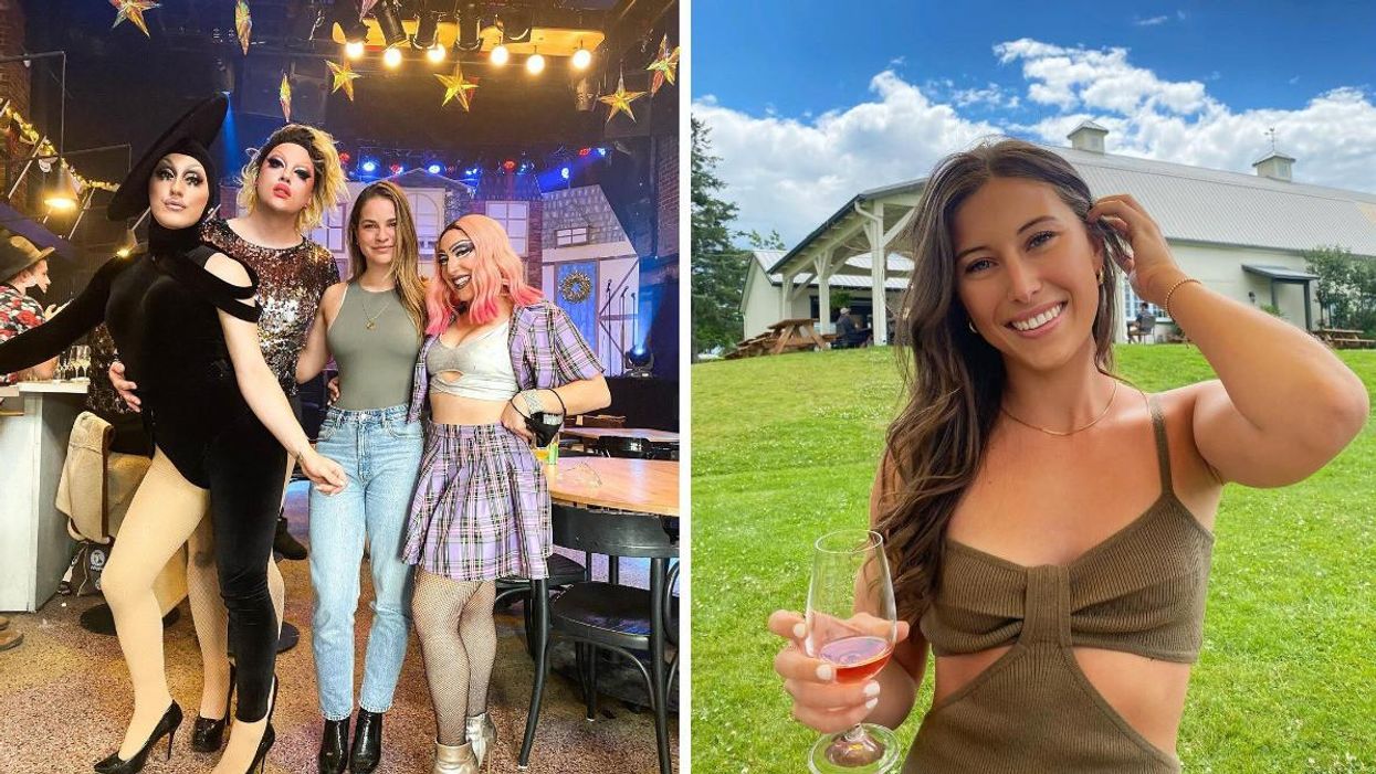 Drague Cabaret Club. Droite : Vignoble Isle de Bacchus.