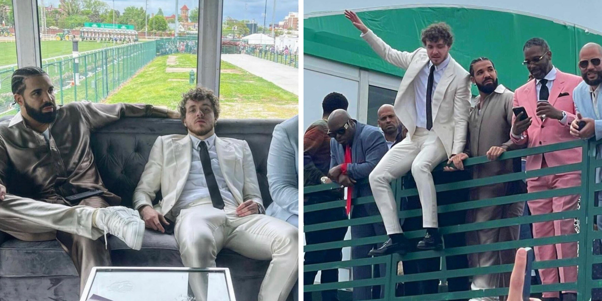 Drake Was Wilding Out At The Kentucky Derby With Jack Harlow & Told A