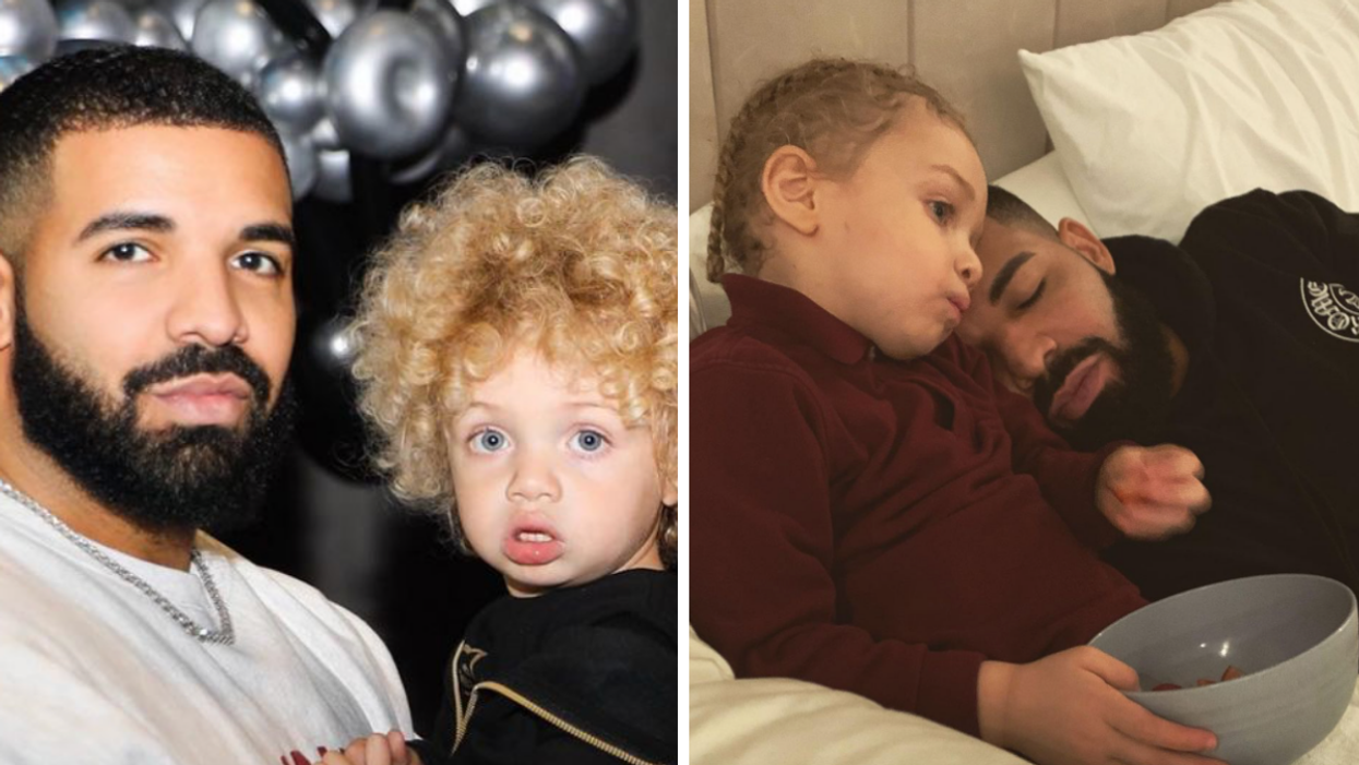 Drake partage une vidéo de son fils qui parle en français et c'est aussi cute que cringe