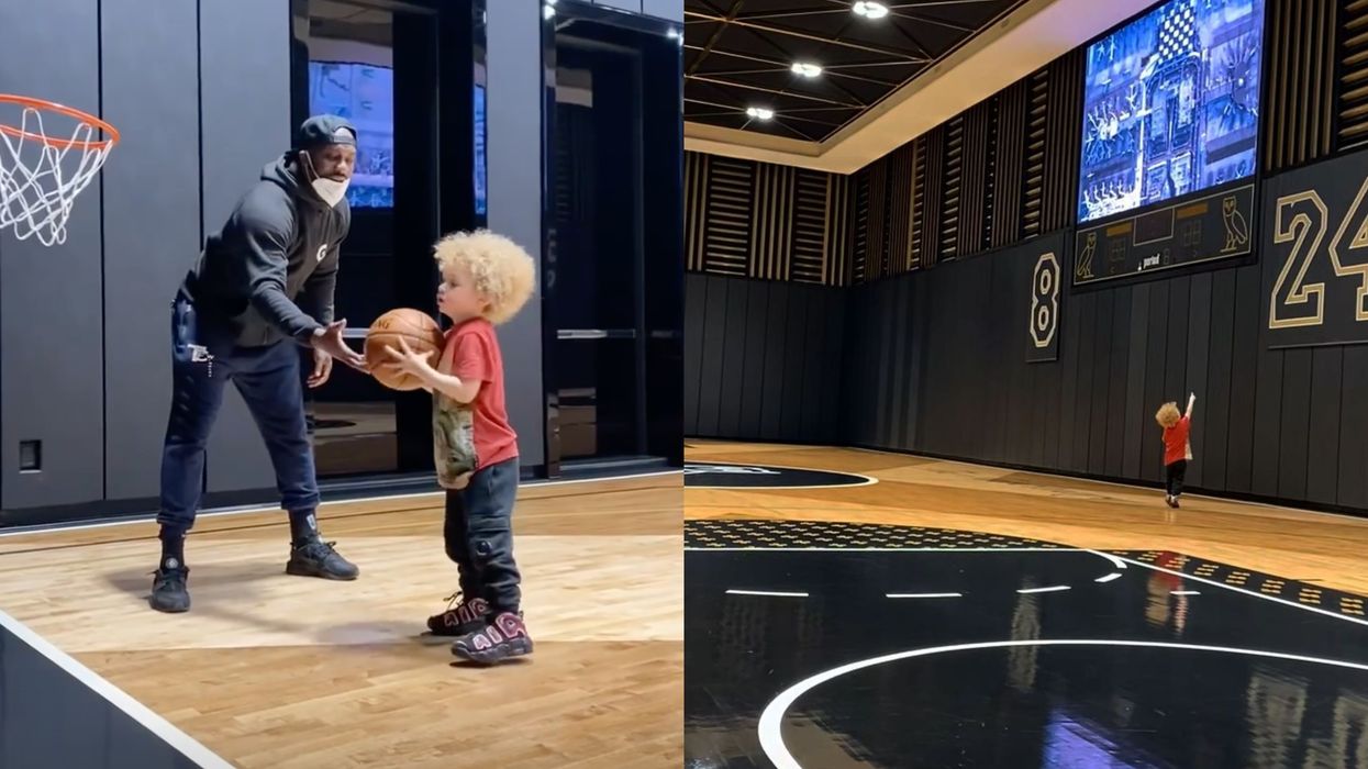 Drake's Son Is A Tiny Toronto Raptor In The Making (VIDEO)