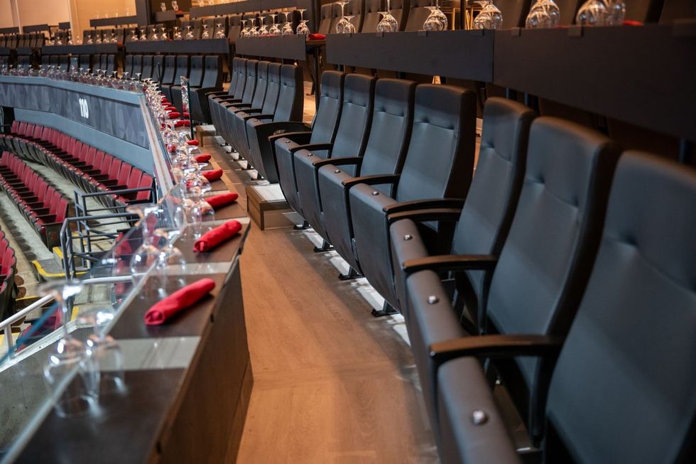 Dream Seats in the Mastercard Lounge.