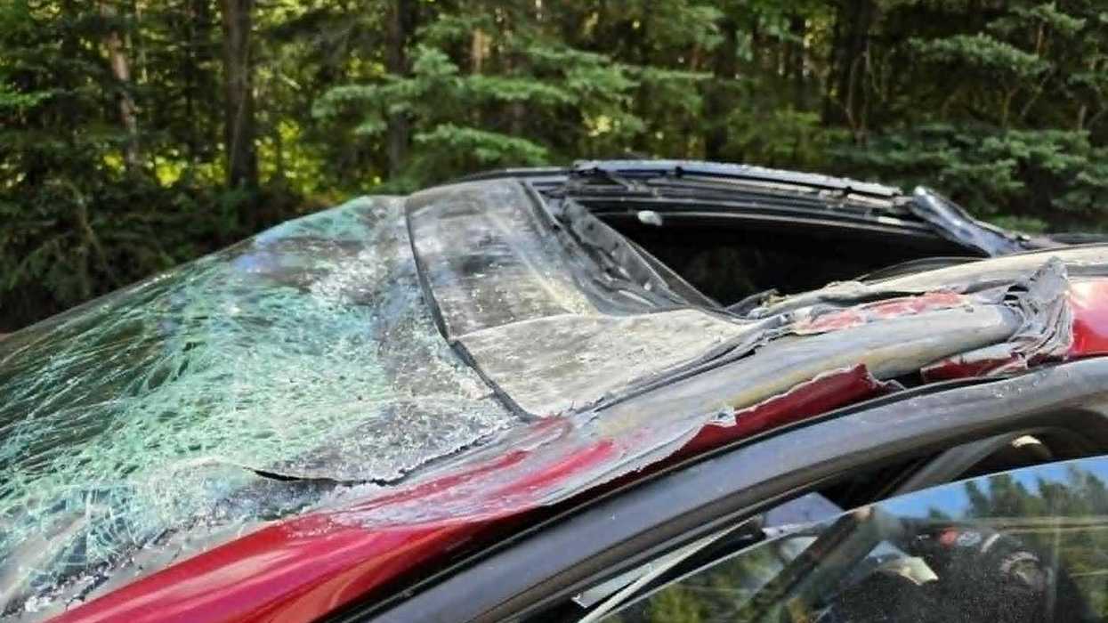 Driver in crash with plane 'extremely lucky'