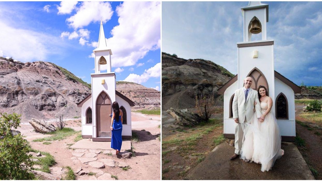 Drumheller’s Little Church Is The Perfect Place For A COVID-19 Wedding