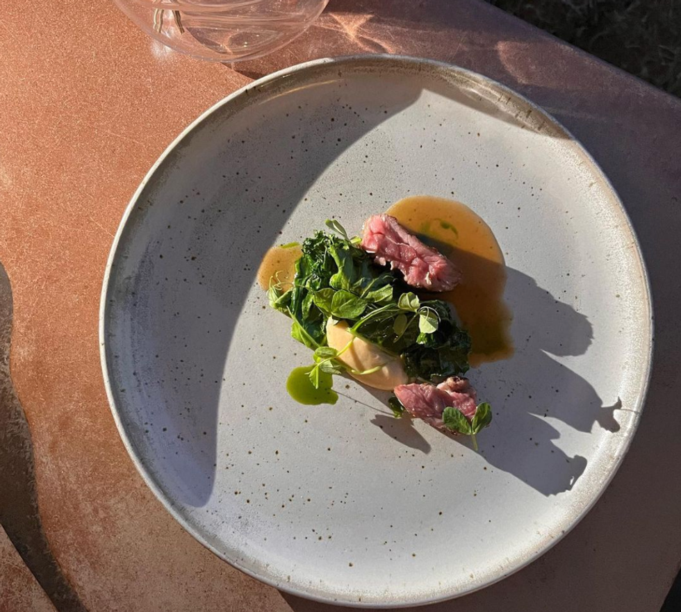 Dry-Aged Nubian Goat from The Restaurant at Pearl Morissette.