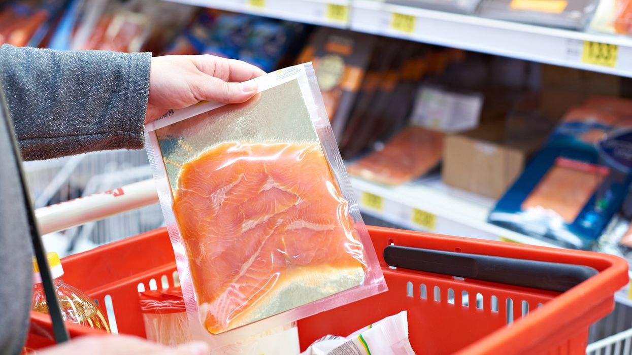 Du saumon fumé à l'épicerie.