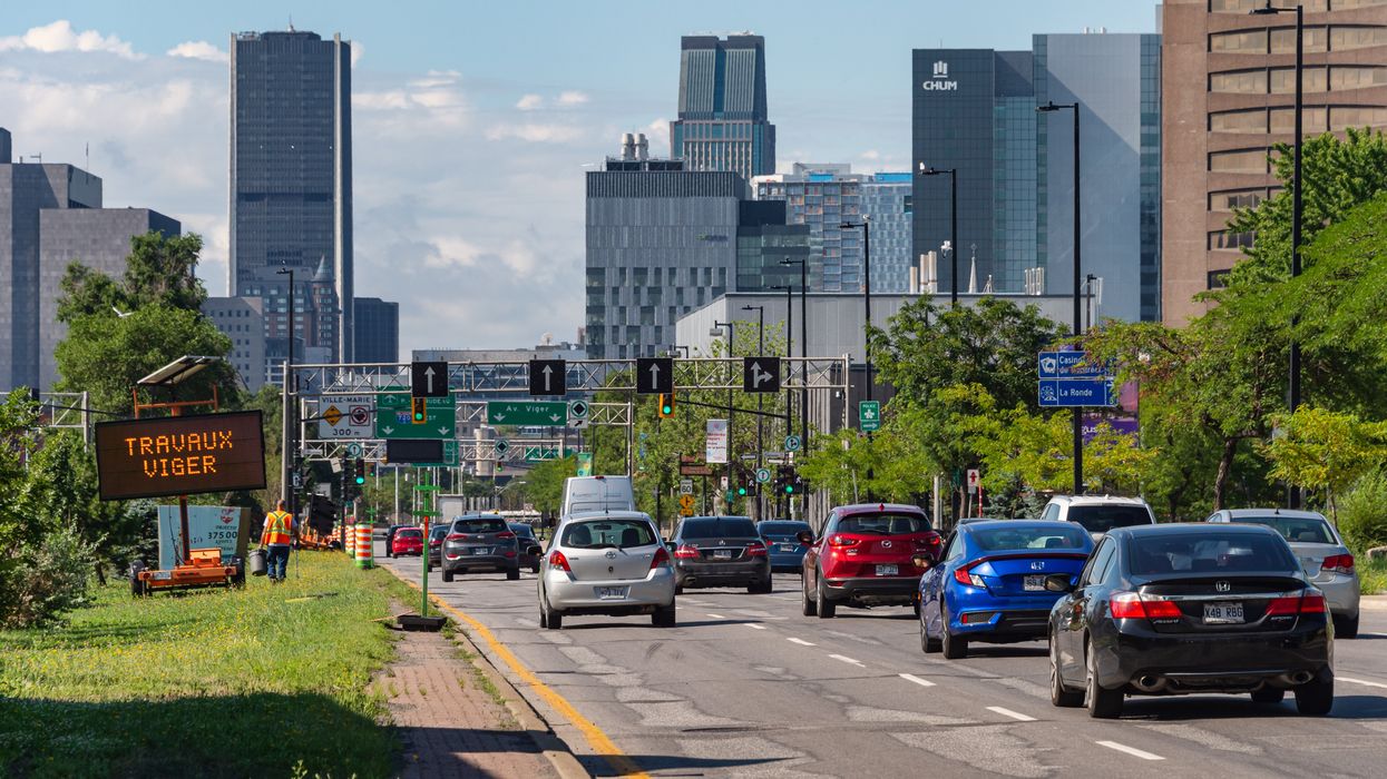 Du traffic à Montréal.