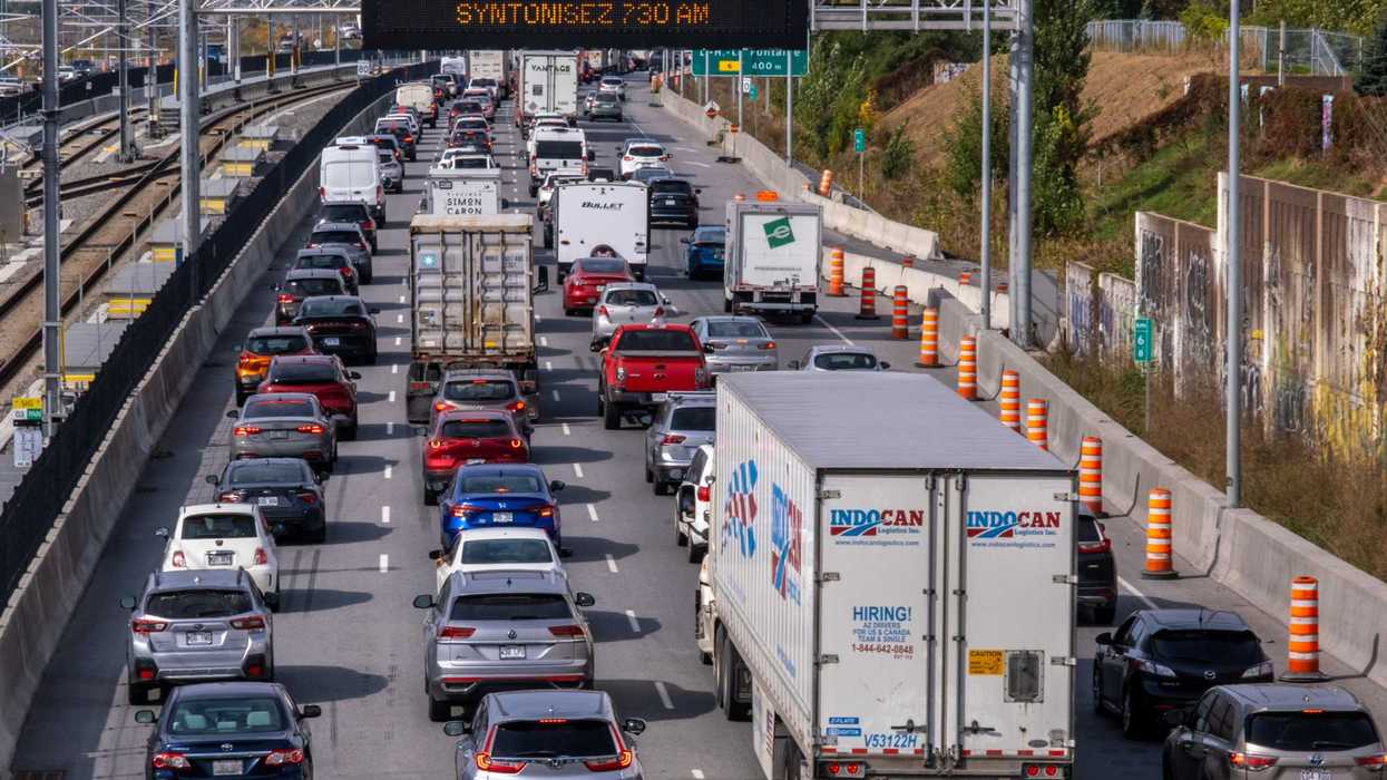 Du trafic à Montréal.