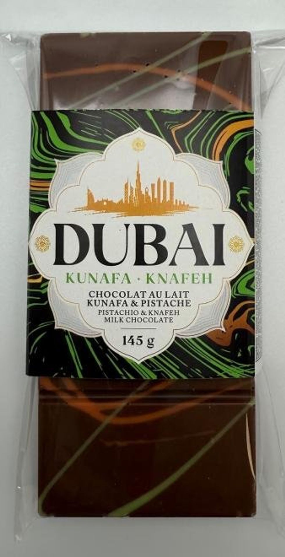 Dubai Pistachio & Knafeh Milk Chocolate, 145 g.