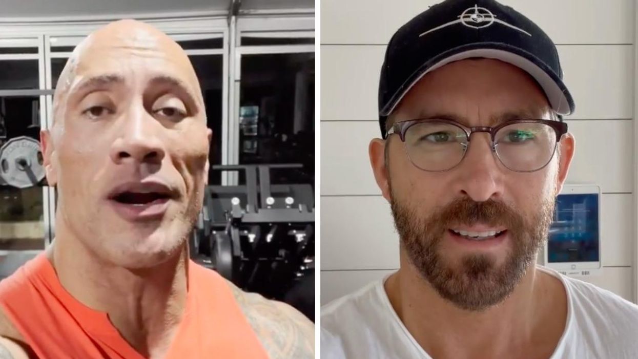 Dwayne Johnson Says He & Ryan Reynolds Are Like An 'Old Couple Who Bicker'