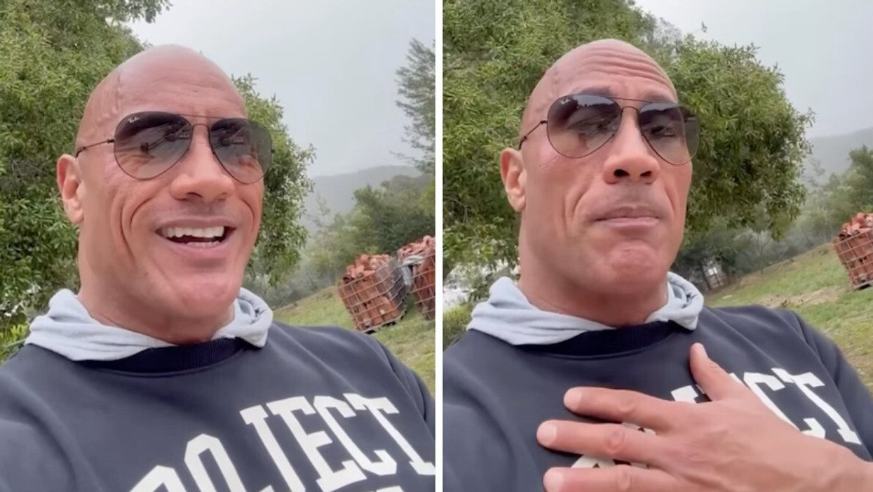 Dwayne Johnson talking about his love for Canada.