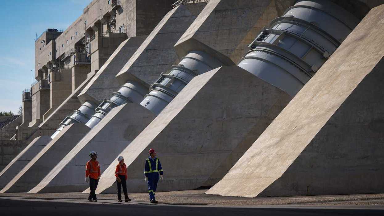 Eby gets close look at vast John Horgan Dam