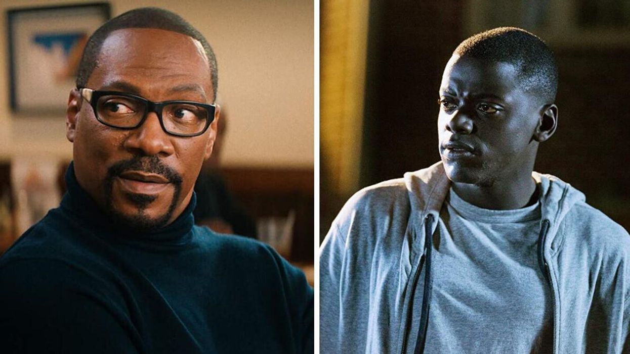 Eddie Murphy in 'You People'. Right: Daniel Kaluuya in 'Get Out.'