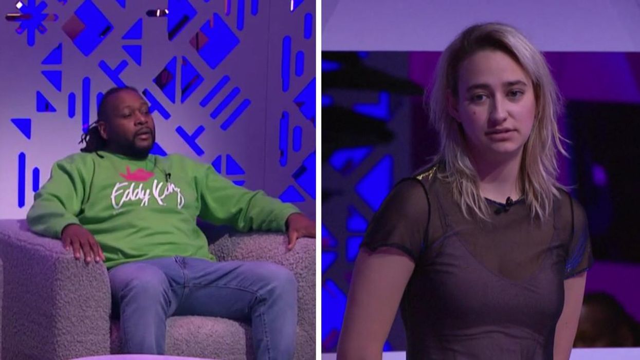 Eddy King à Big Brother Célébrités. Droite : Éléonore Lagacé à Big Brother Célébrités.