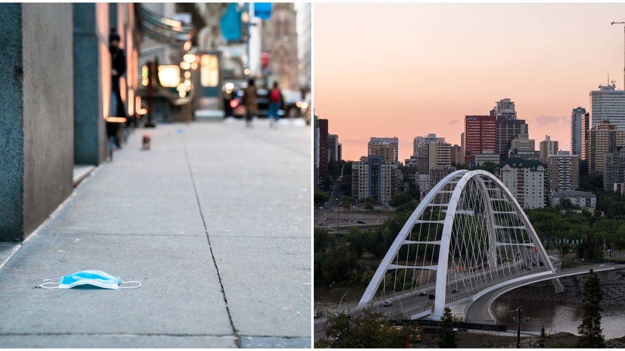 Edmonton's Mask Bylaw Has Caused Littering & Someone Wants To Sue For $565 Million