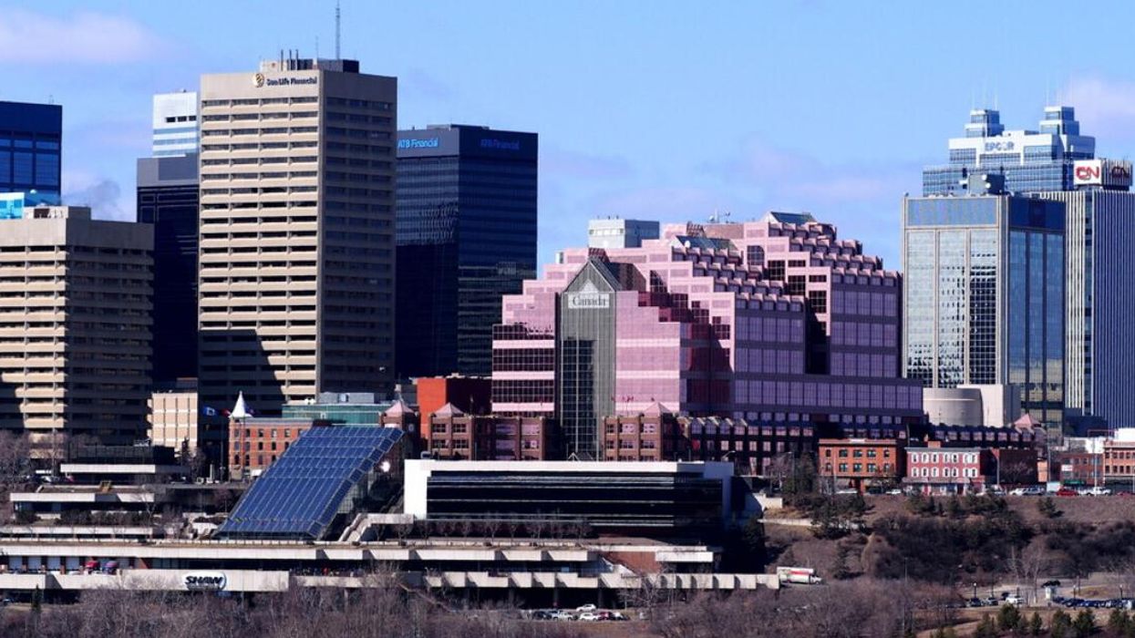 Edmonton skyline.
