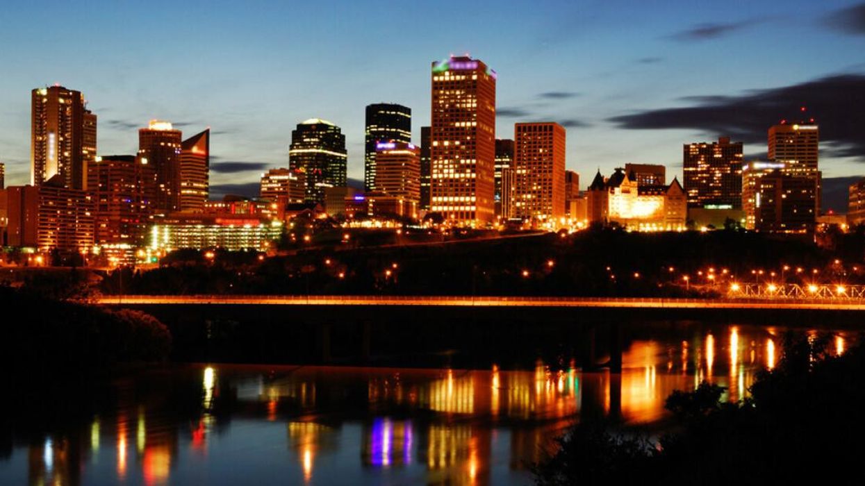 Edmonton skyline.