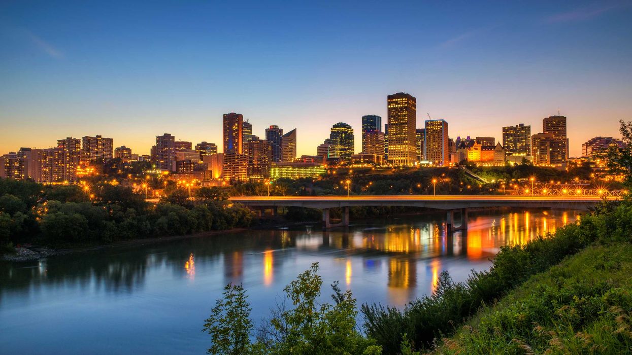 Edmonton skyline.