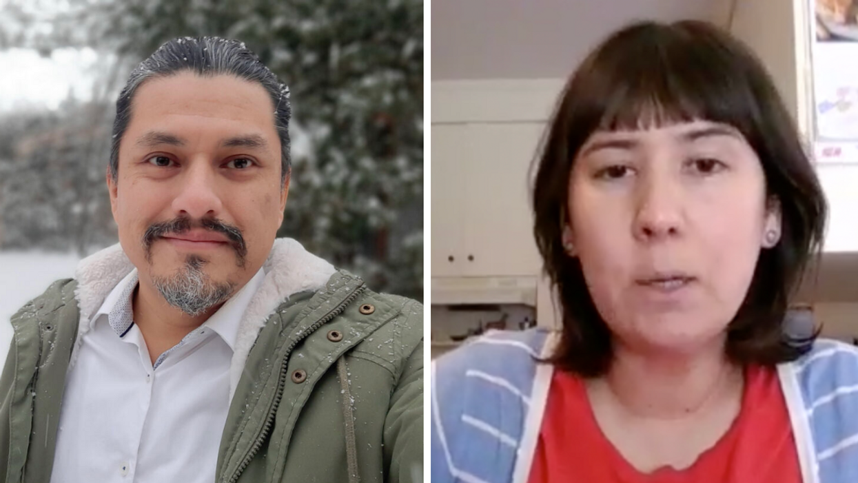 Eduardo Malpica. Droite : Chloé Dugas.