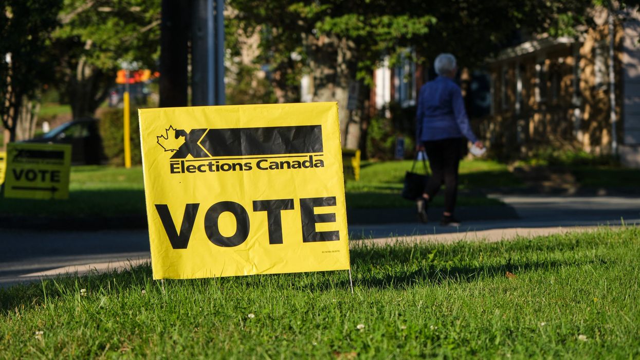 Elections Canada "vote" sign.