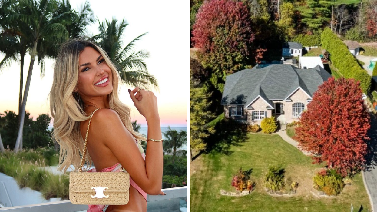 Élisabeth Rioux. Droite : La maison à vendre d'Élisabeth Rioux.