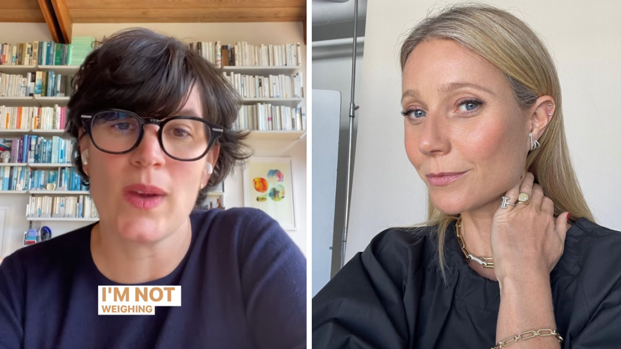 Elise Loehnen. Right: Gwyneth Paltrow.