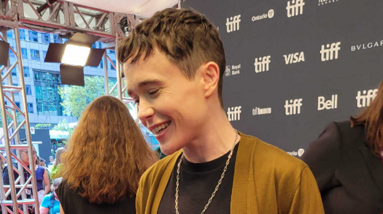 Elliot Page at TIFF for the Close To You movie premiere.