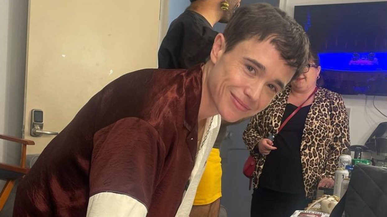 Elliot Page smiling.