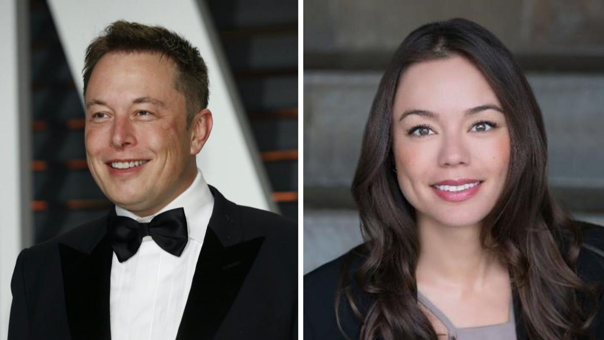 Elon Musk. Right: Nicole Shanahan.