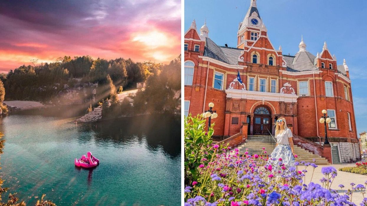 Elora Quarry. Right: Stratford, Ontario.