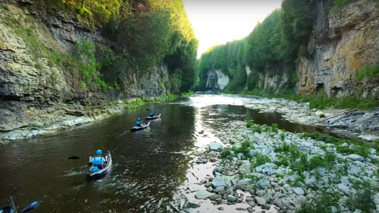 Elora Rapids Sunset Kayak Tour.