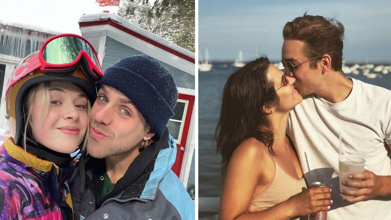 Emi Chicoine et Maxime Gibeault. Droite : Catherine Brunet et Antoine Pilon.