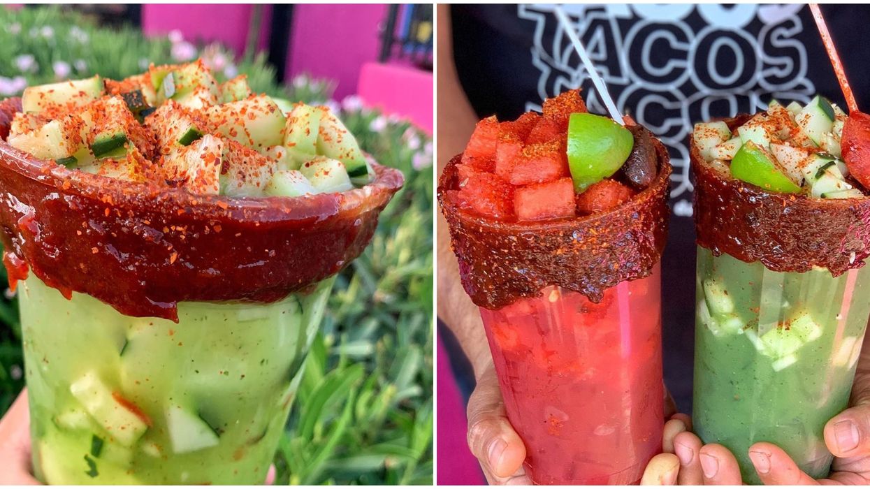 Emilio's Tacos & Hotdogs In Phoenix Sells The Most Extra Aguas Frescas Drinks