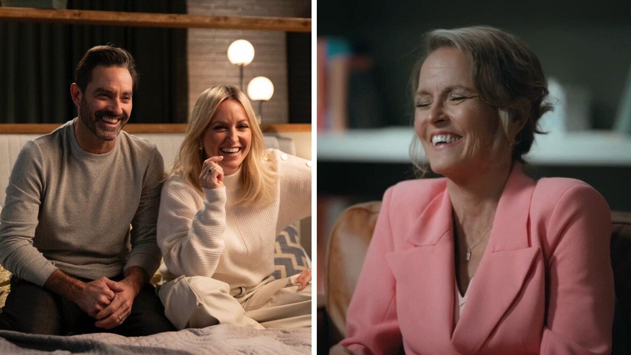 Émily Bégin et Guillaume Lemay-Thivierge. Droite : Louise Sigouin.