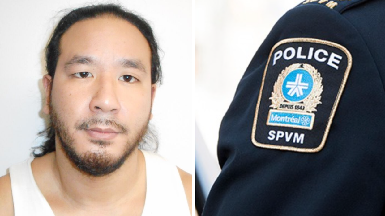 Emmanuel Puthyra Roy. Droite : Le SPVM.