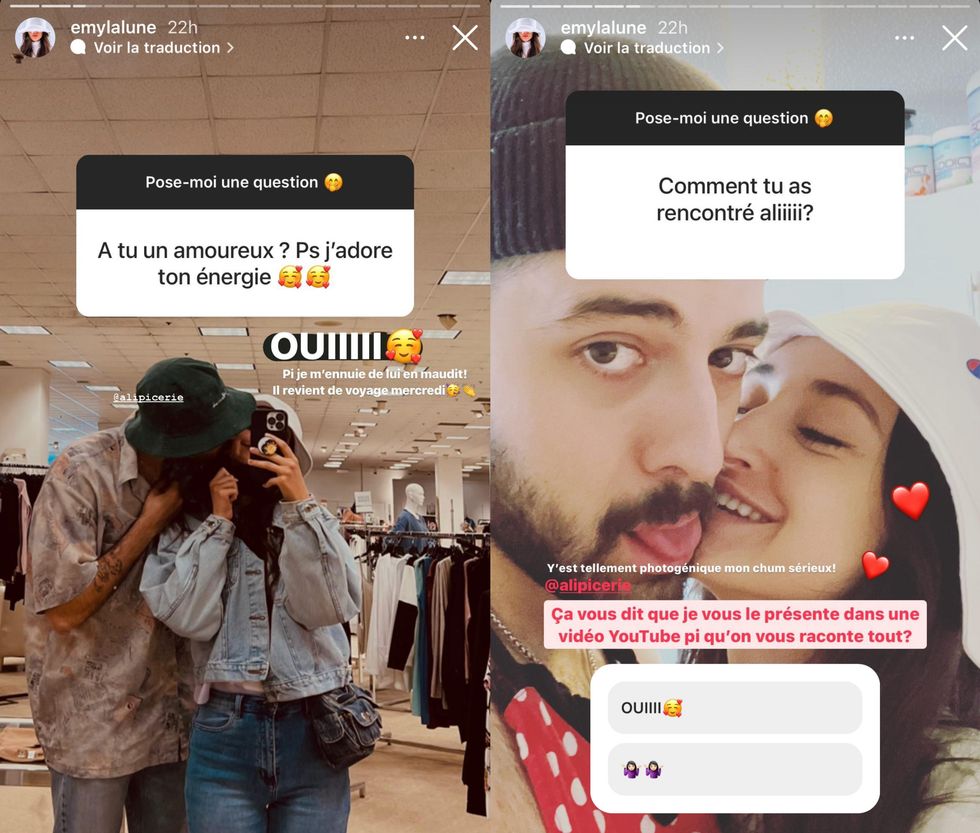 Emy Lalune et son amoureux Ali Bensaud.