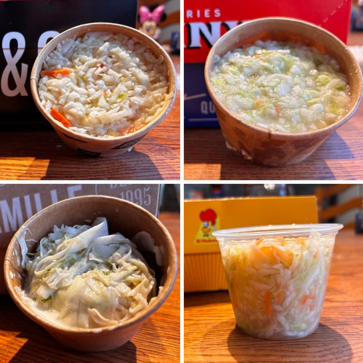 En haut : Benny&Co. et les R\u00f4tisseries Benny et Au Coq. En bas : Scores et St-Hubert BBQ.