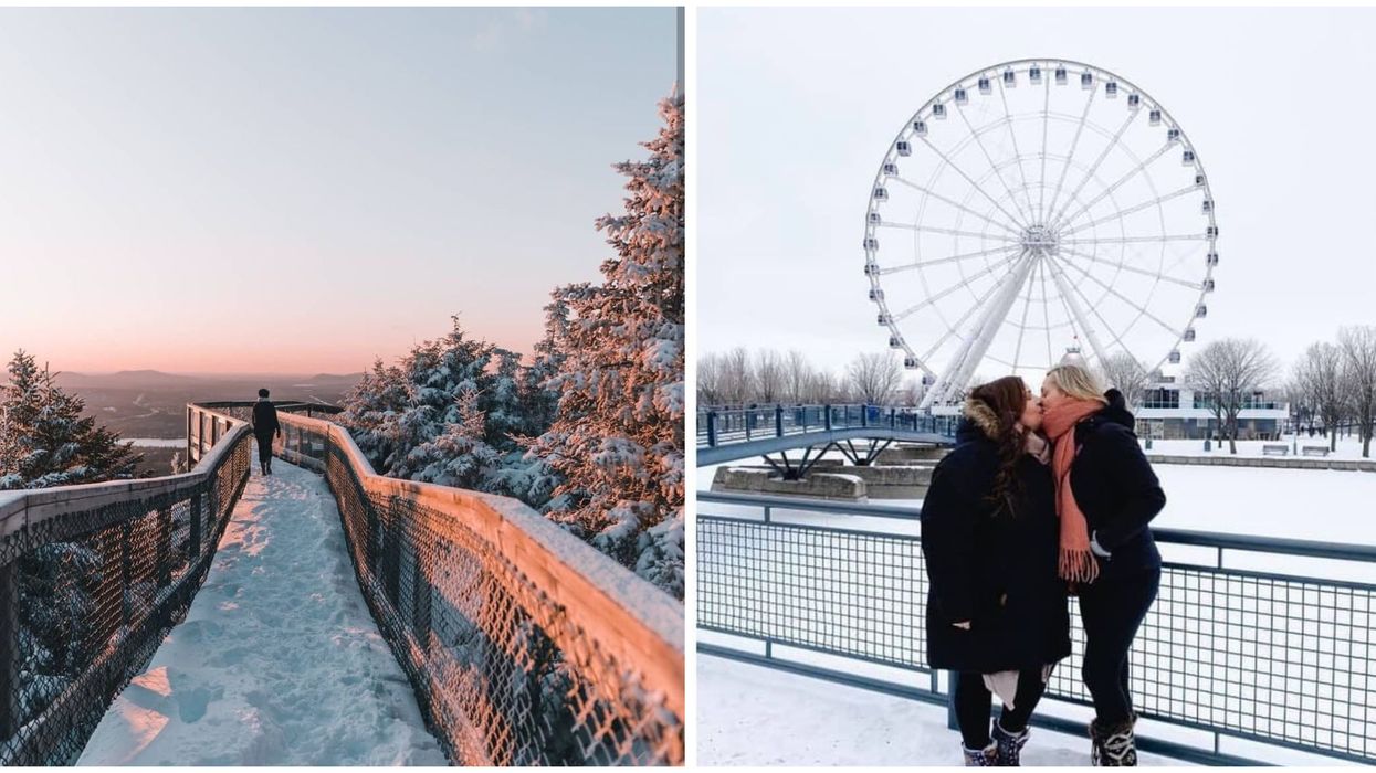 Endroits romantiques en hiver au Québec