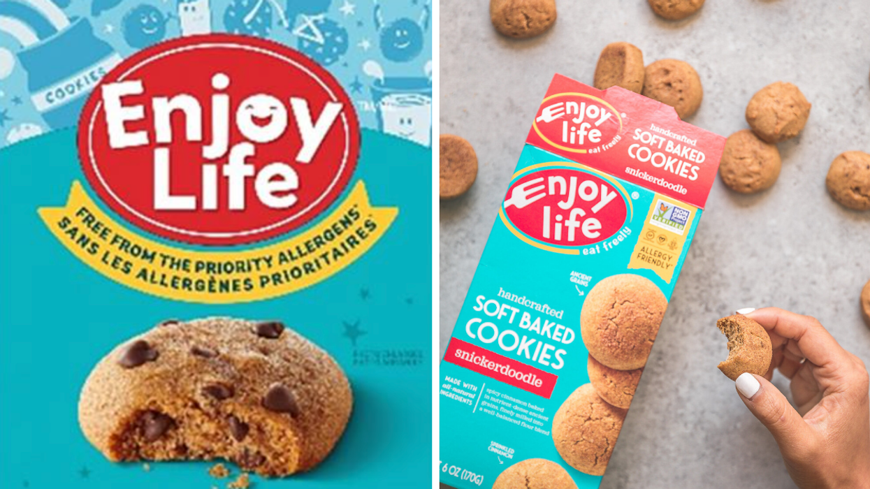 Enjoy Life Soft Baked Cookies in Chocolate Chip and Snickerdoodle.