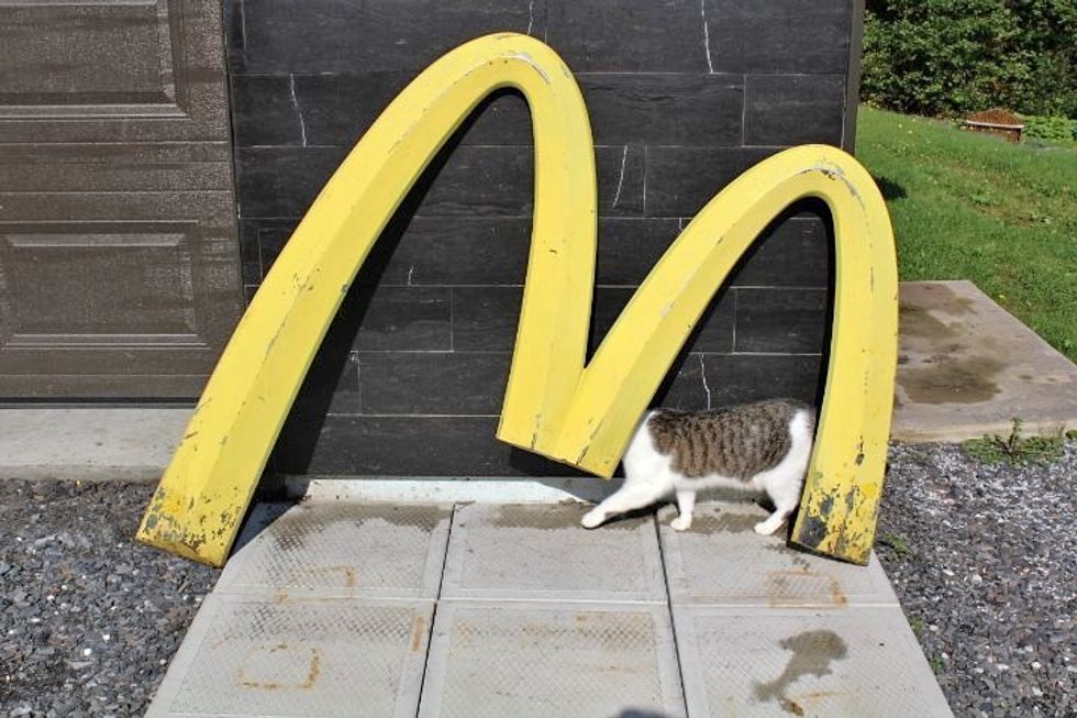 Enseigne vintage du McDonald's.