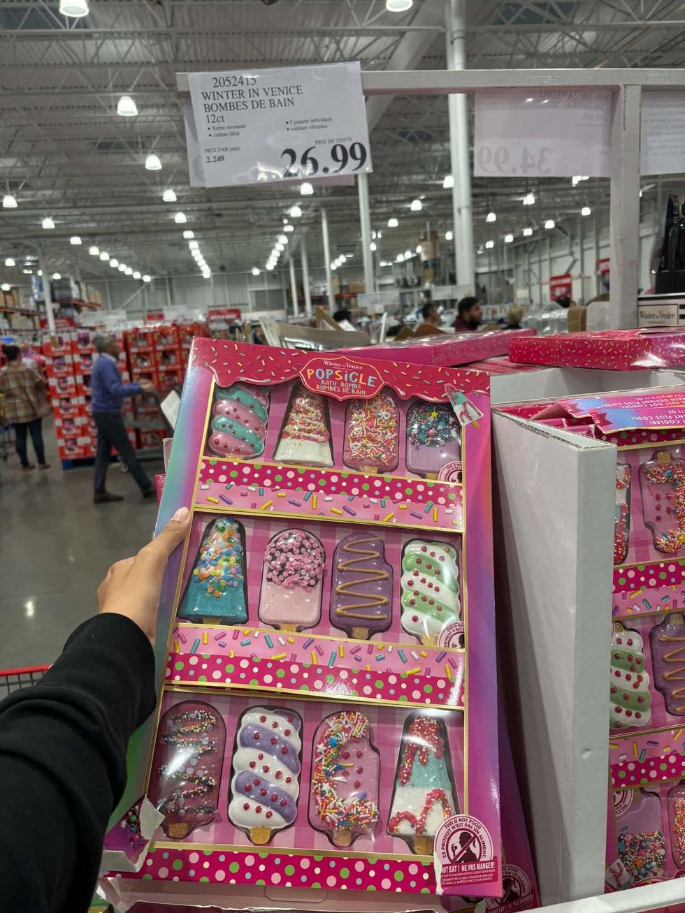 Ensemble de 12 bombes de bain en forme de popsicles chez Costco