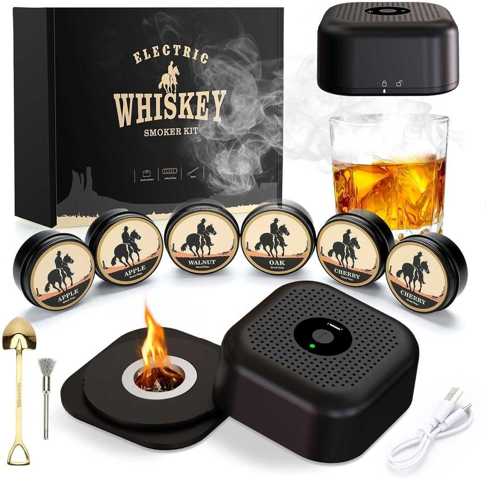 Ensemble de fumoir \u00e0 whisky \u00e9lectrique sur le site d'Amazon Canada.
