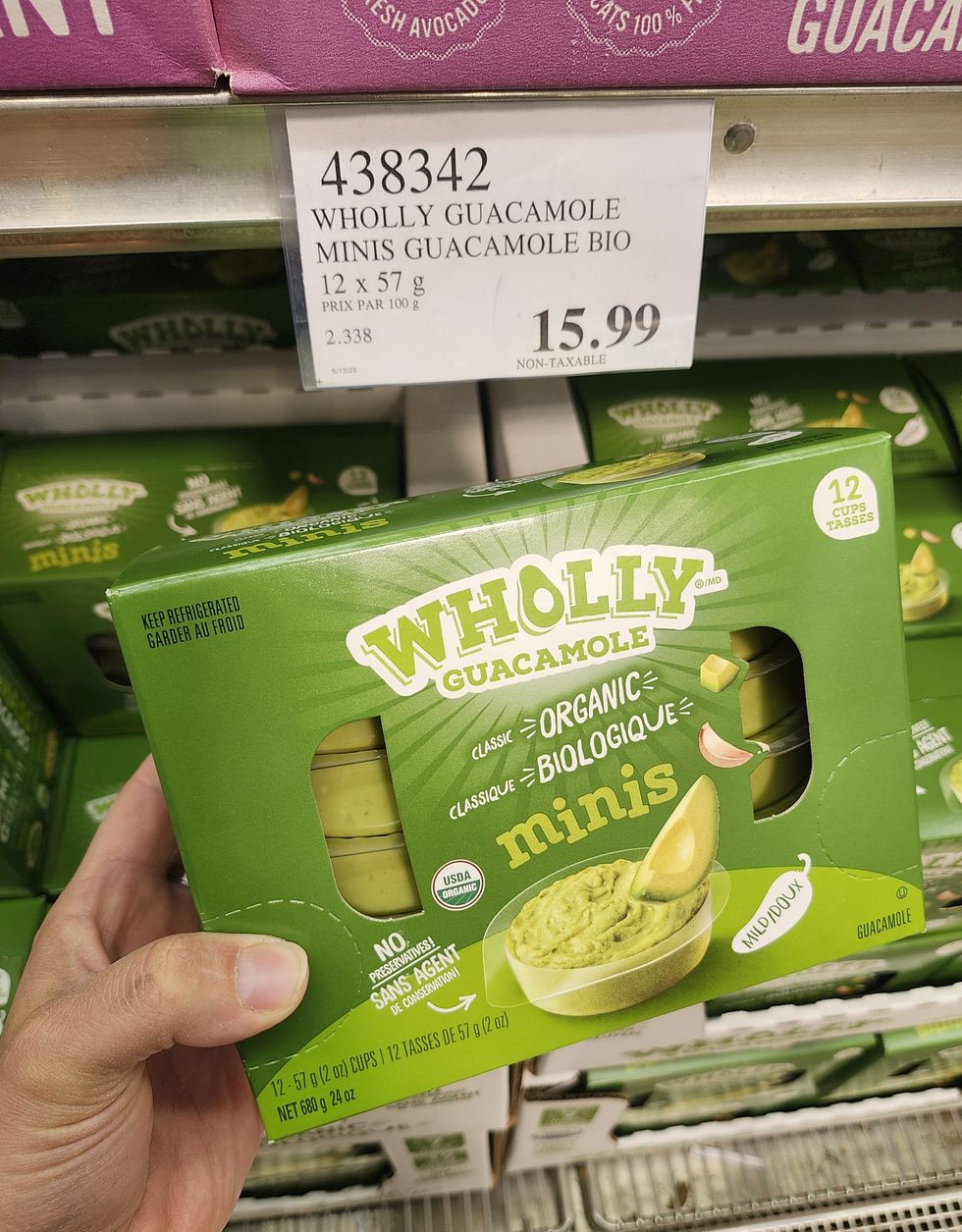 Ensemble de mini guacamole de la marque Wholly guacamole.