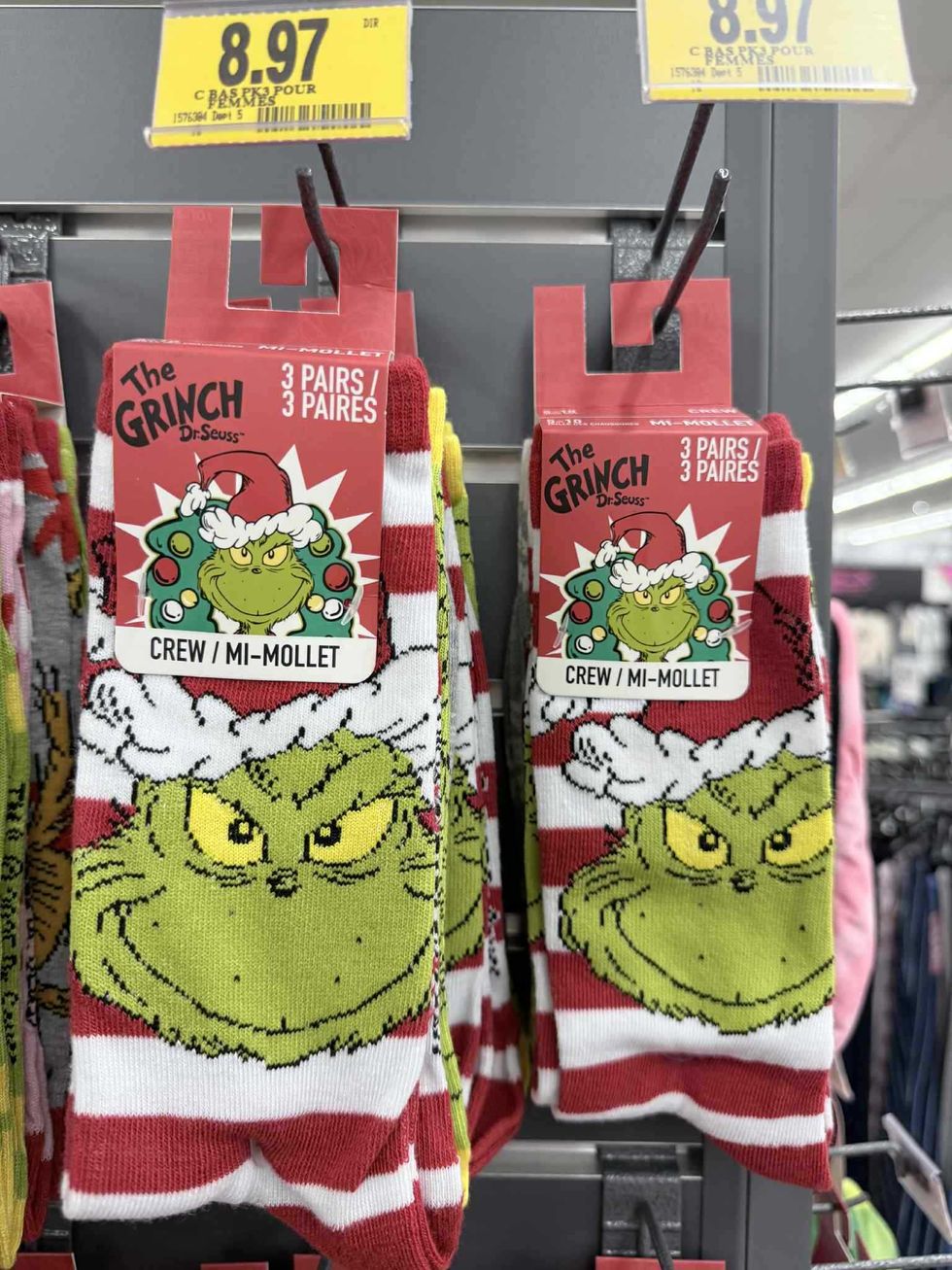 Ensemble de trois paires de chaussettes Le Grincheux en vente au Tigre G\u00e9ant pour 8,97 $.