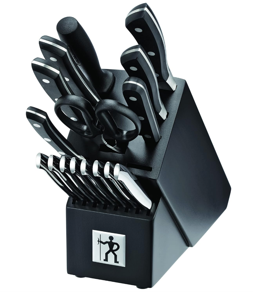 Ensemble noir de \u200bcouteaux professionnels Henckels Aviara.