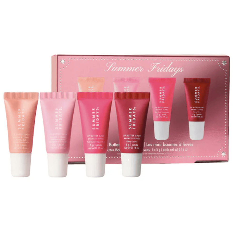 Ensemble Pink de minibaumes \u00e0 l\u00e8vres Butter Balm de Summer Fridays vendu au Sephora.